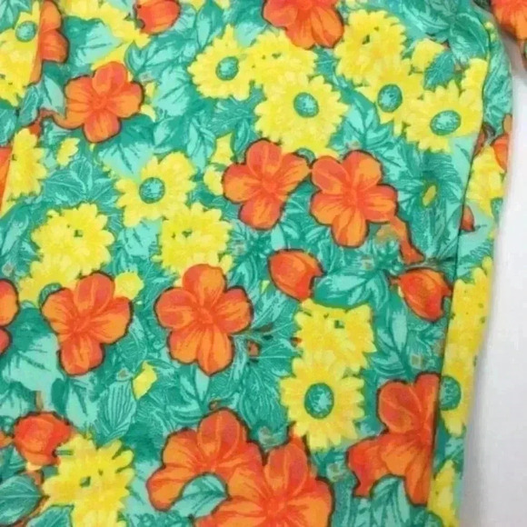 New Lularoe One Size OS leggings Floral 2-12 - Picture 7 of 7